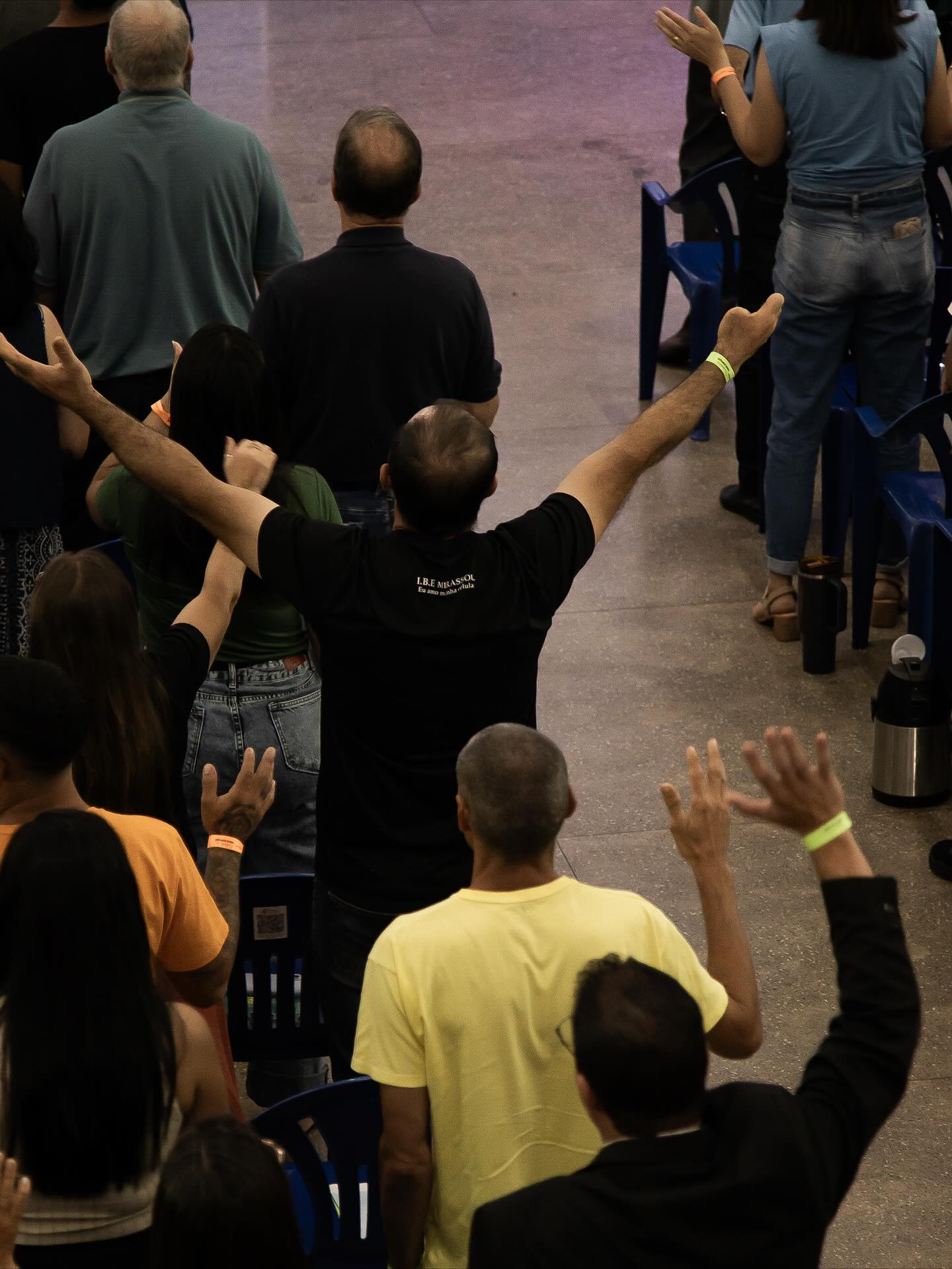 Igreja reunida em um evento anterior da Edifique
